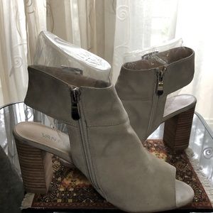 Silver Ankle Boots (Size 8)